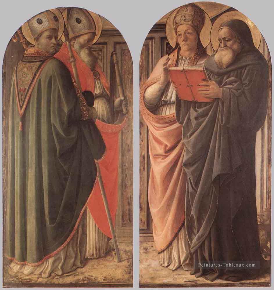 Les Médecins de l’Église Renaissance Filippo Lippi Peintures à l'huile
